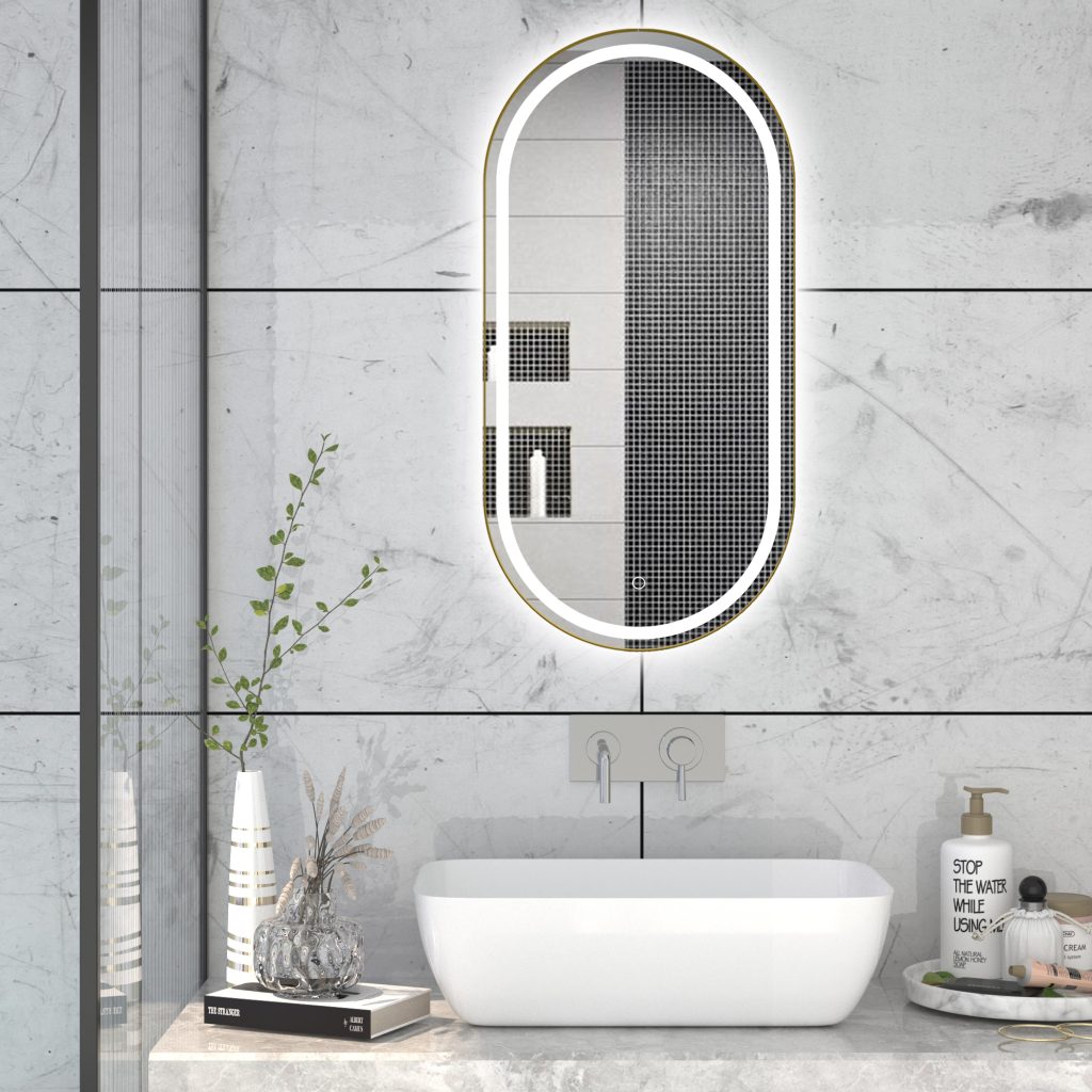 Bathnology Arch Oval LED Smart Mirror