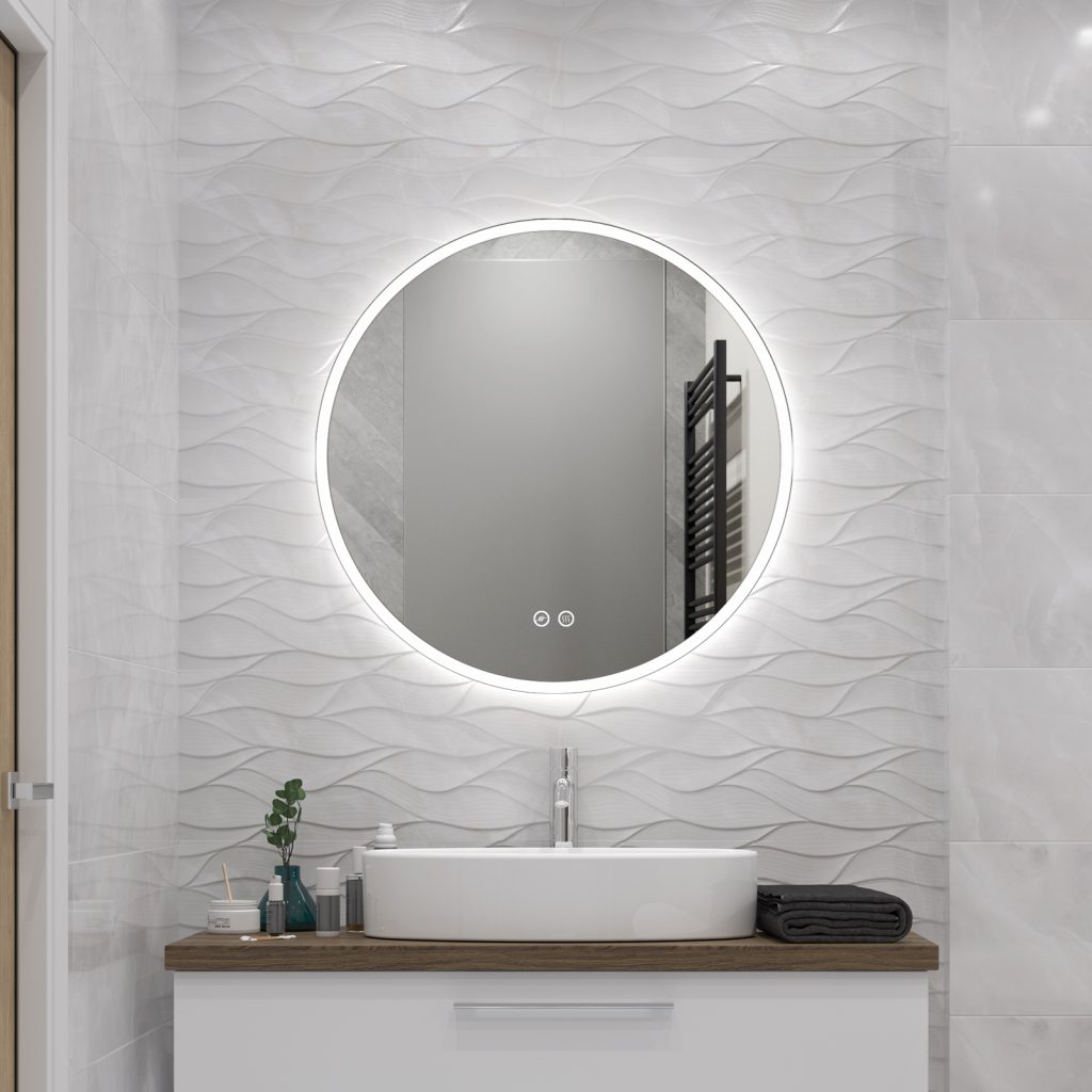 Bathnology Round LED Smart Mirror