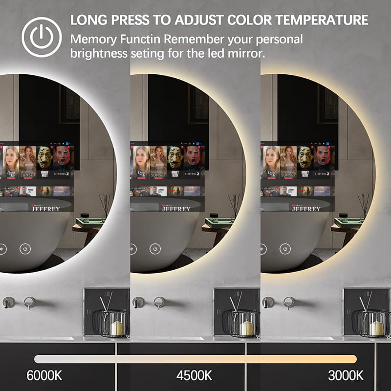 Luxury Android Smart Bathroom Mirror - Image 3