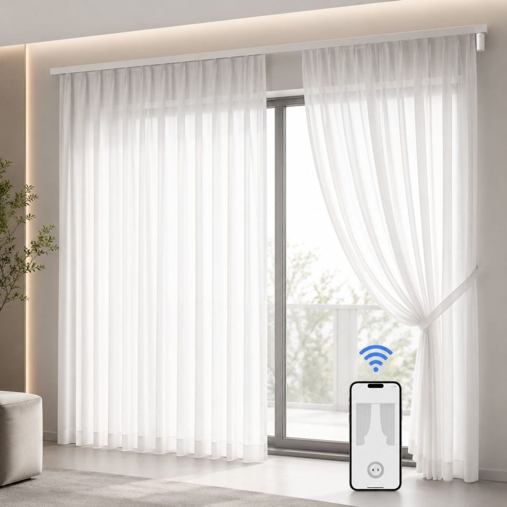 Eco-Friendly Dream Sheer Smart Curtains