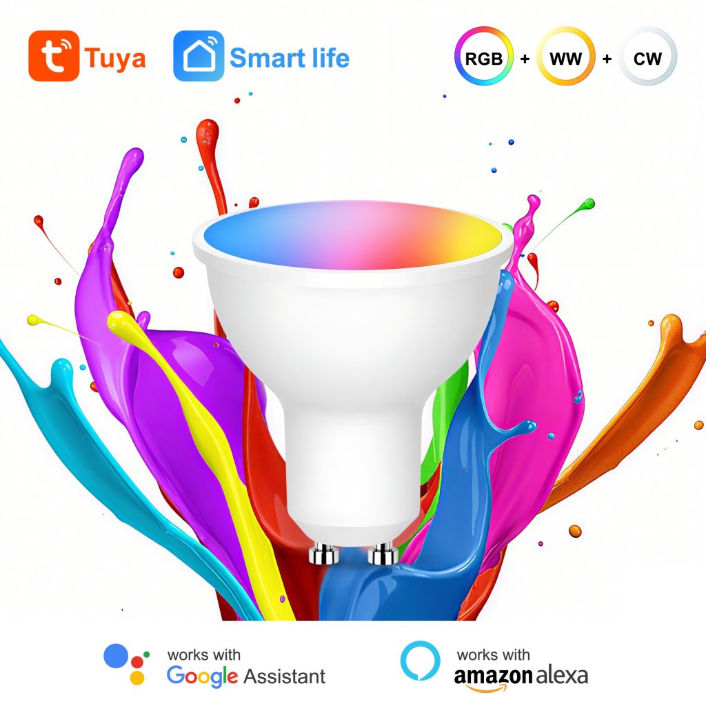 Smart WiFi GU10 RGB LED Bulb