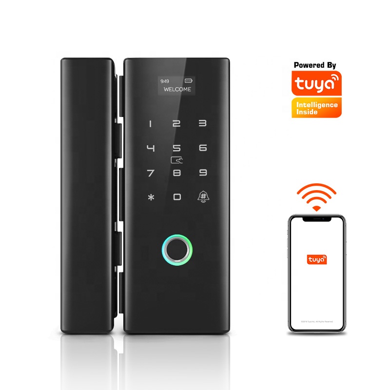 Smart WiFi Glass Door Lock Display