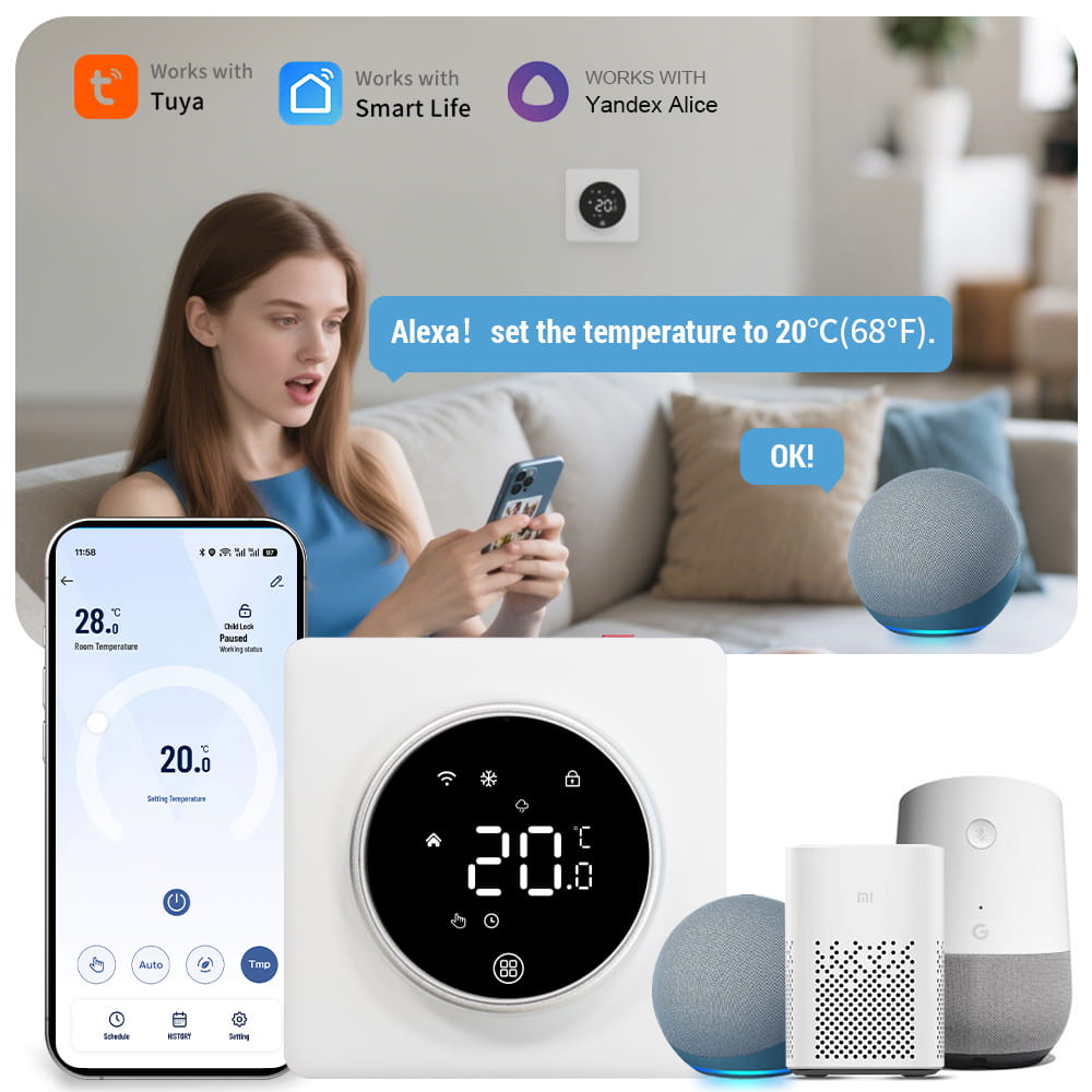 Smart WiFi Heating Thermostat AM007 Model - Image 4