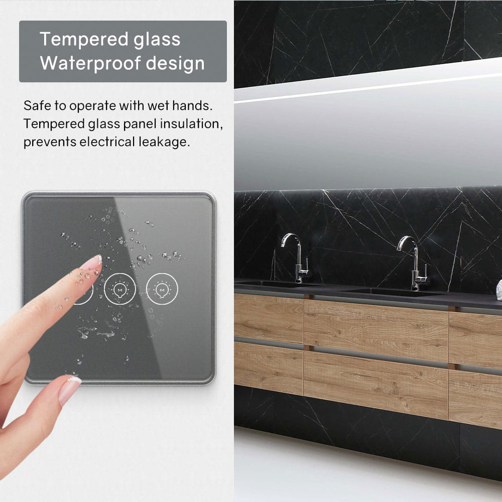 Smart Zigbee WiFi Curtain Touch Switch - Image 4