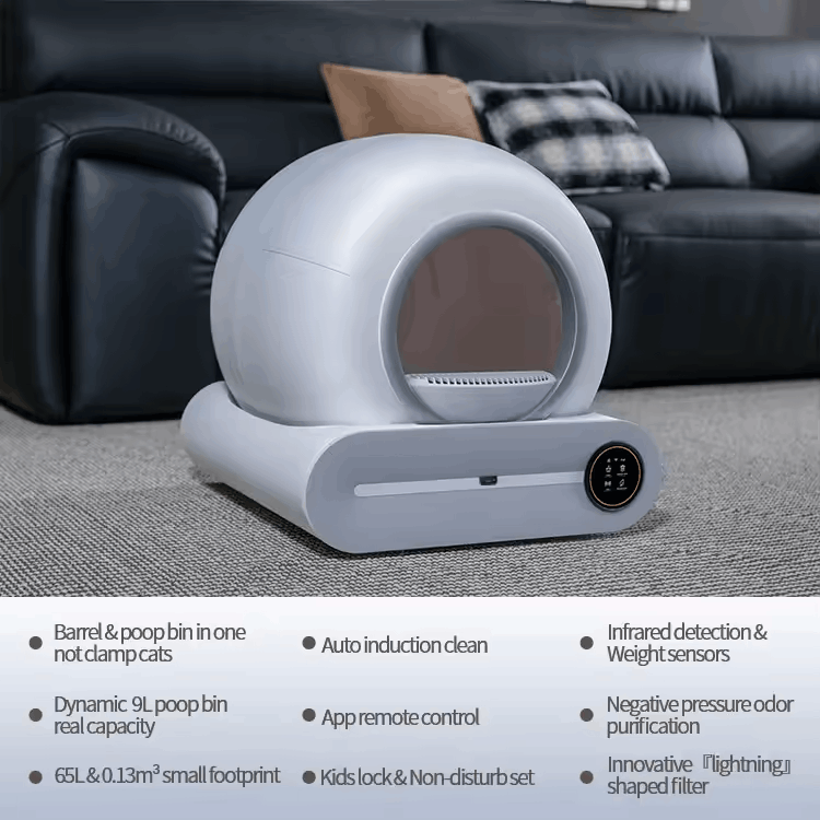 Smart Automatic Cat Litter Box Self-Cleaning WiFi Camera - Image 5