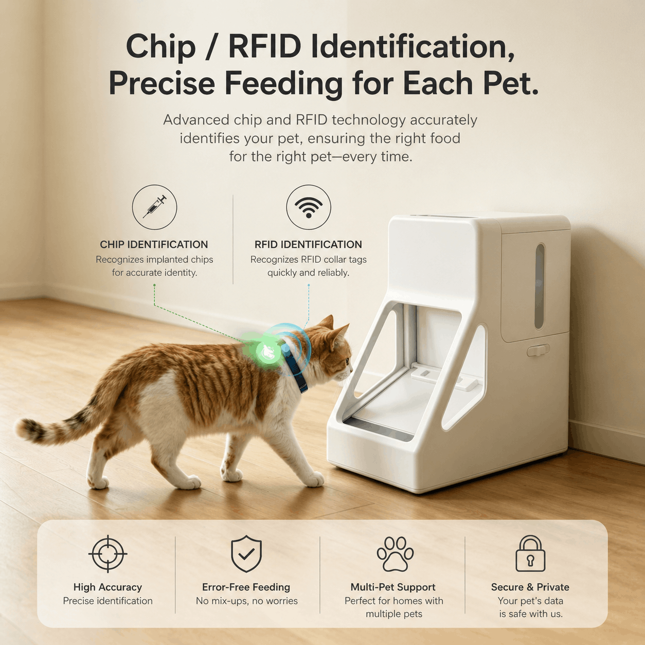 Smart RFID Automatic Pet Feeder With WiFi Control - Image 2
